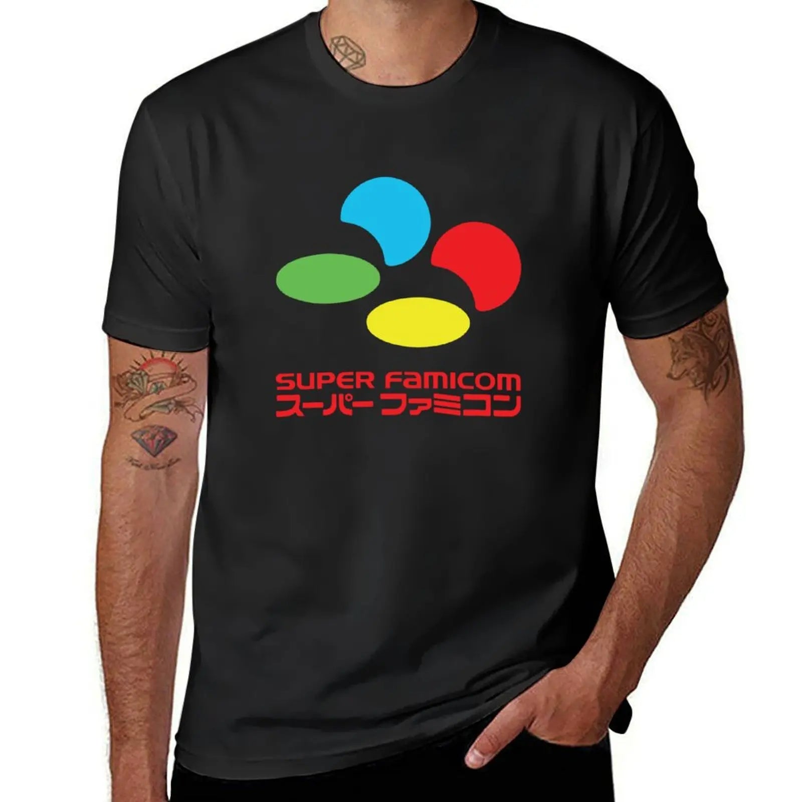 Super Famicom — Japanese Console Vintage Oversized Tee - Neon Districts