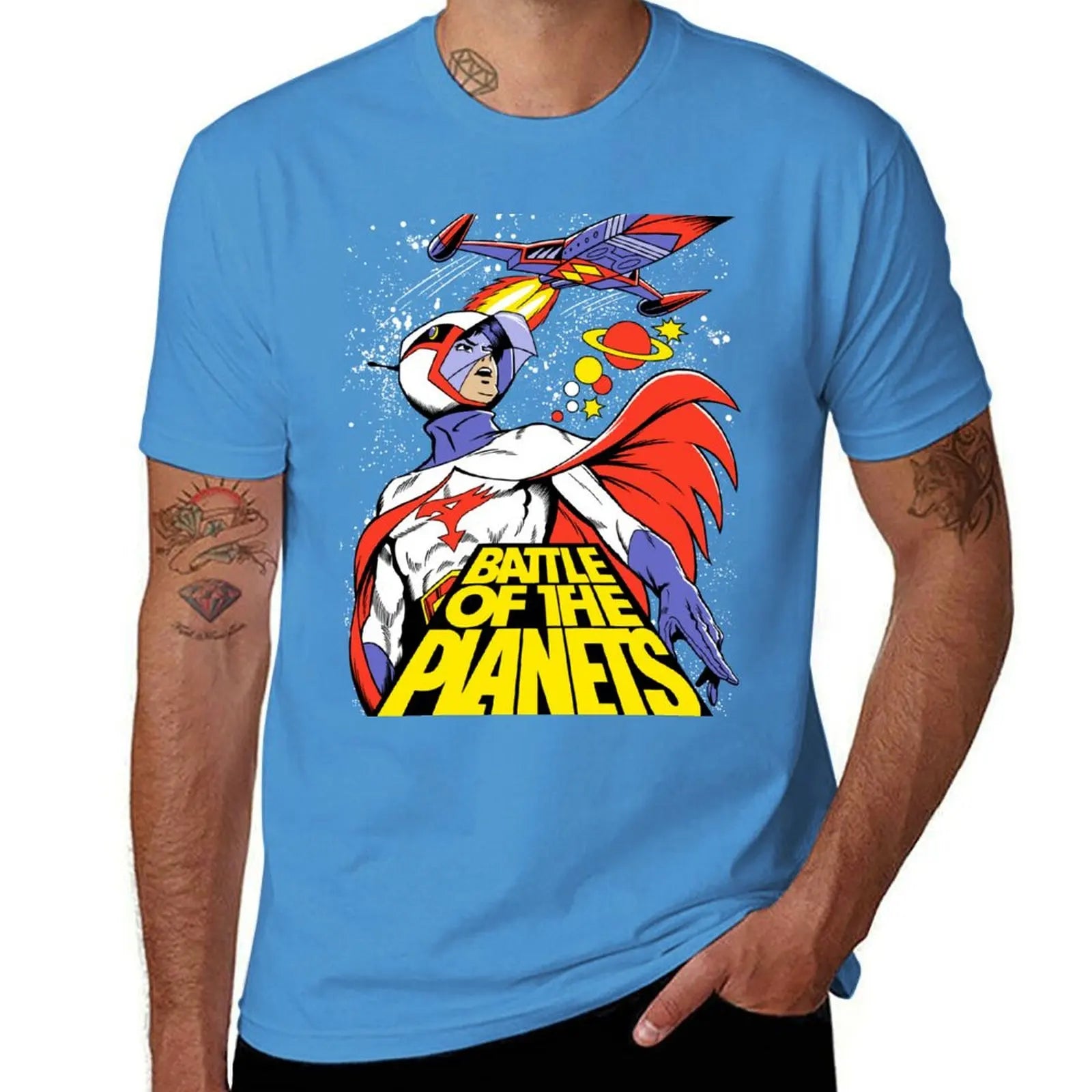 Battle of the Planets G-Force Retro Anime Tee – Retro Graphic Shirt - Neon Districts