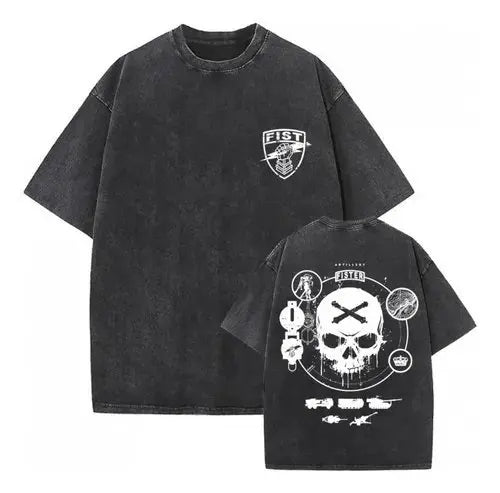 One Piece Skull Vintage Tee – Straw Hat Graphic Streetwear