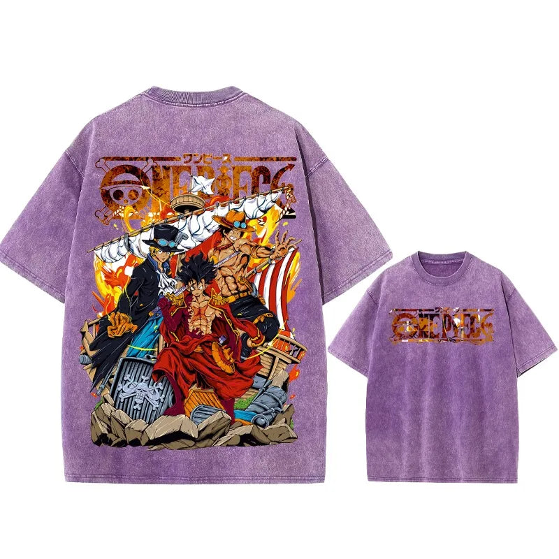 One Piece — Buggy the Clown Washed Y2K Tee - Neon Districts