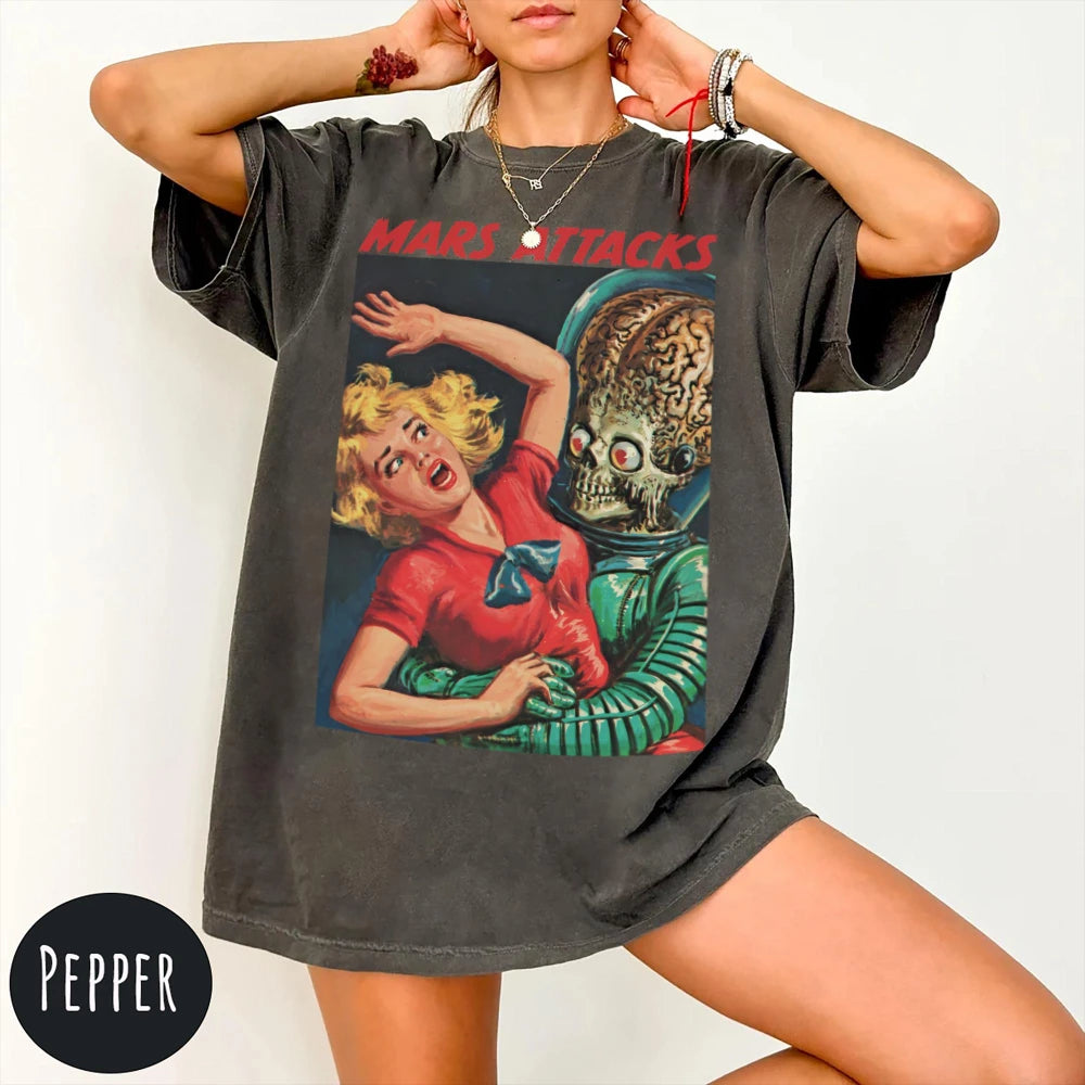 Mars Attacks! — Martian Invasion Retro Tee