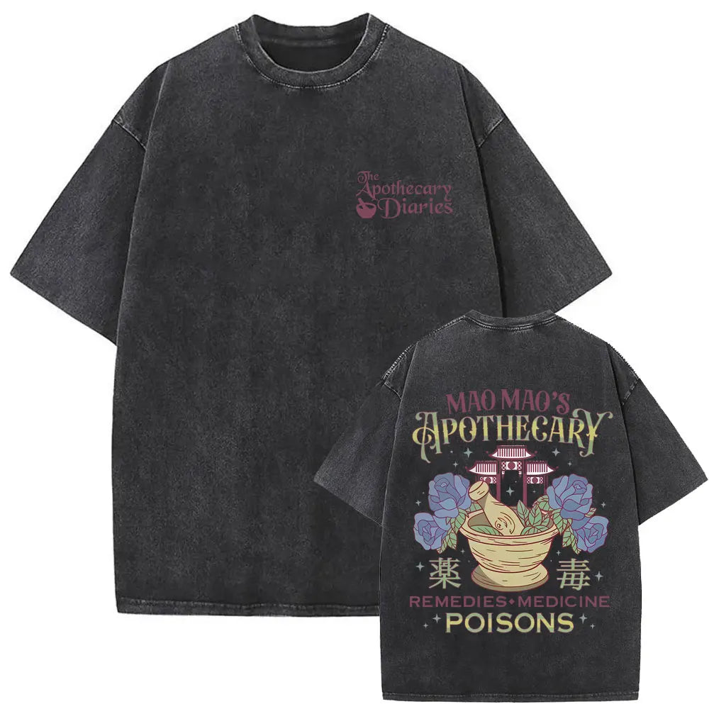 Apothecary Diaries Maomao Vintage Washed Tee – Manga Graphic