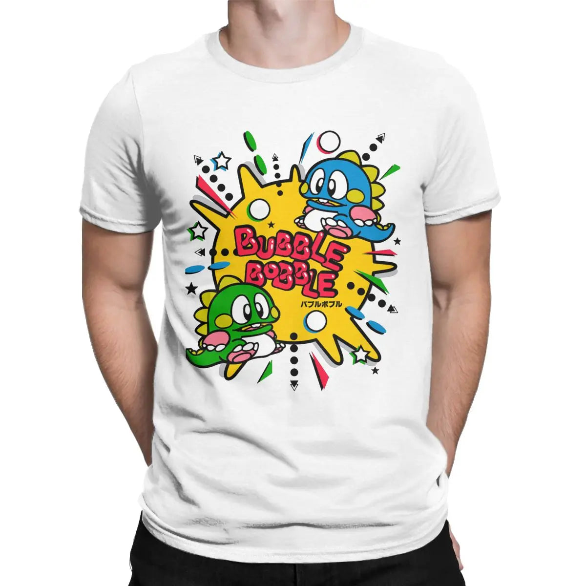 Bubble Bobble — Bub & Bob NES Arcade Retro Tee - Neon Districts