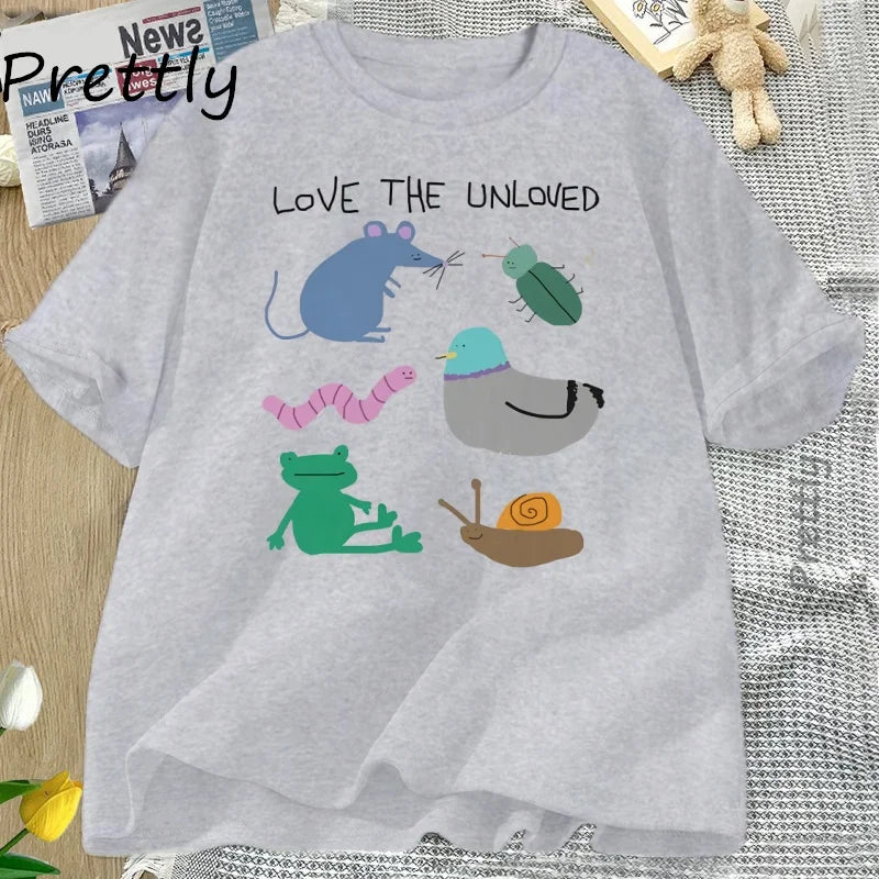 Love the Unloved — Pigeon Rat Frog Unisex Streetwear Graphic Tee - Neon Districts