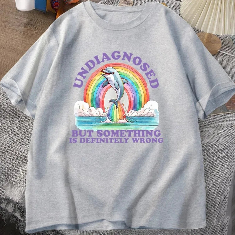 Undiagnosed But Something Is Definitely Wrong — Women's Humor Tee - Neon Districts