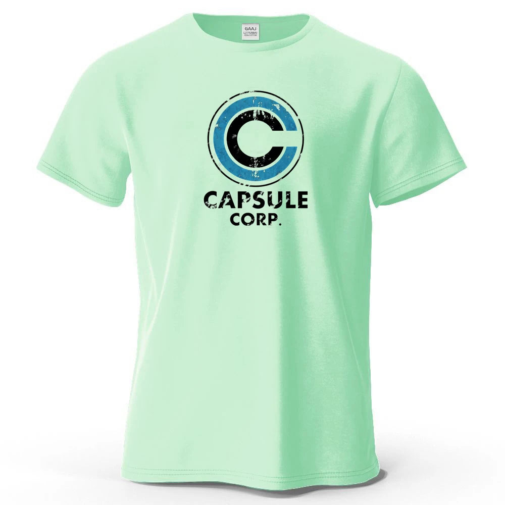 Dragon Ball — Capsule Corp Logo Streetwear Tee - Neon Districts