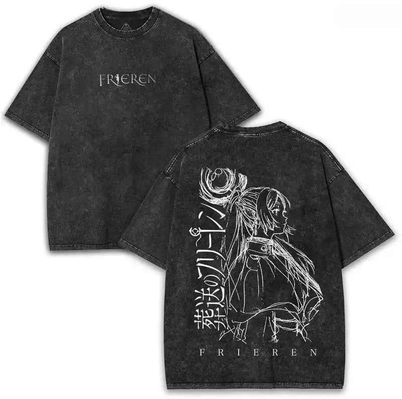Frieren Washed Cotton Anime Tee