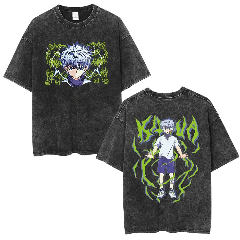 Hunter x Hunter Killua & Gon Vintage Tee – Cherry Blossom Print