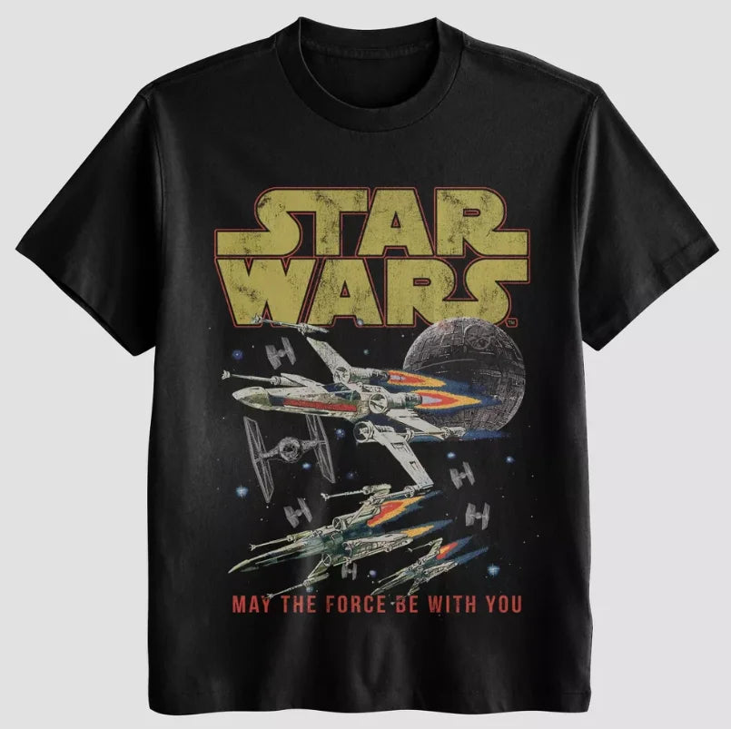 Star Wars Graphic Tee — Vintage Print, Unisex - Star Wars Graphic T-Shirt by Neon Districts