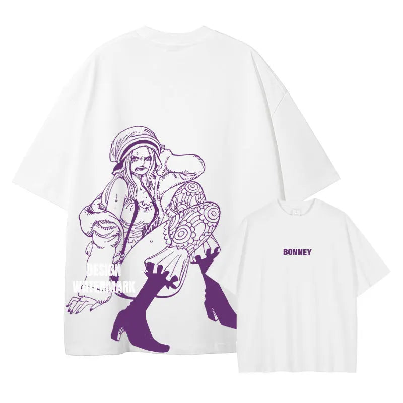 One Piece Straw Hat Pirates Tee – Double-Sided Anime Print