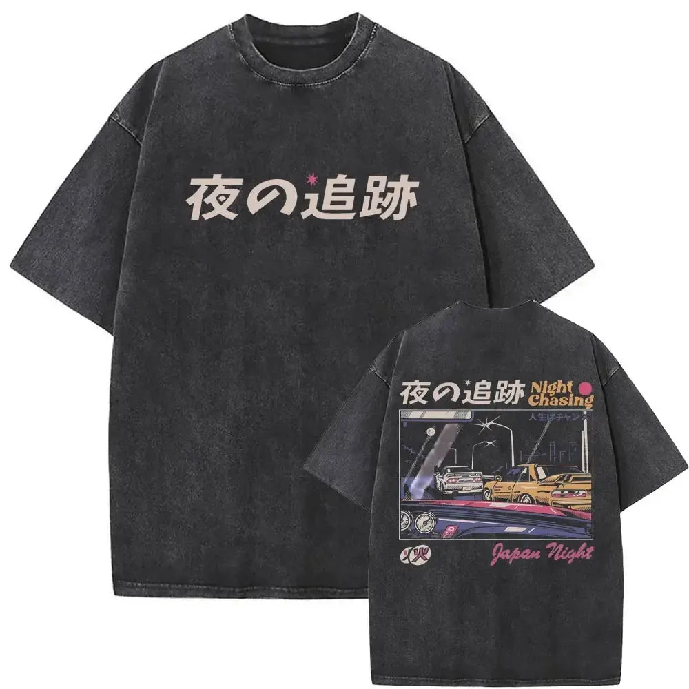 Initial D — AE86 Drift Washed Oversized Tee