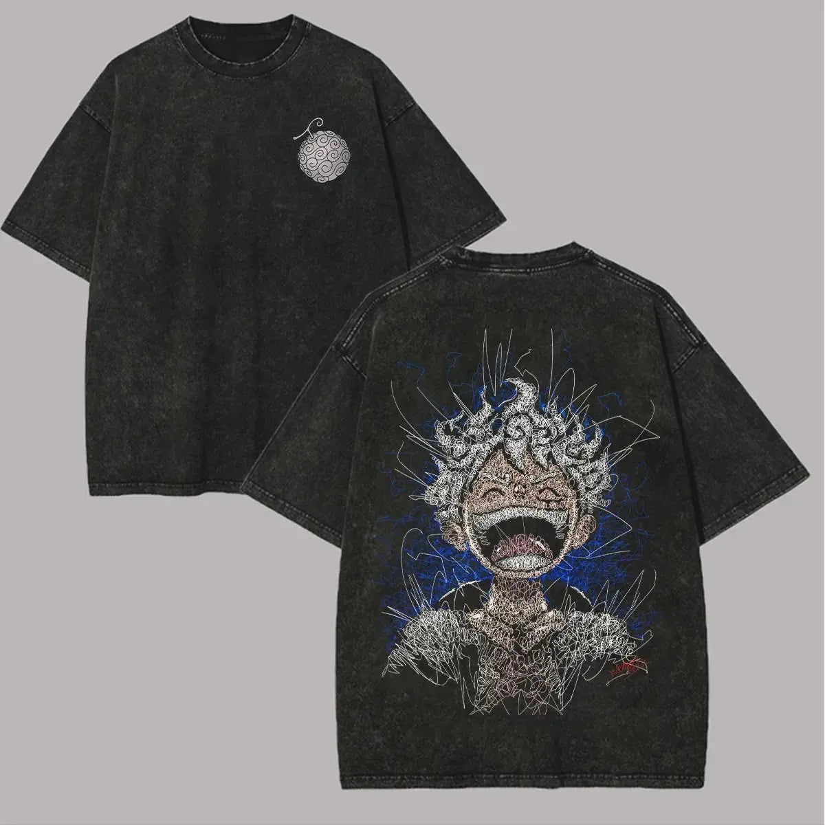 One Piece Vintage Washed Tee – Graphic Print Streetwear