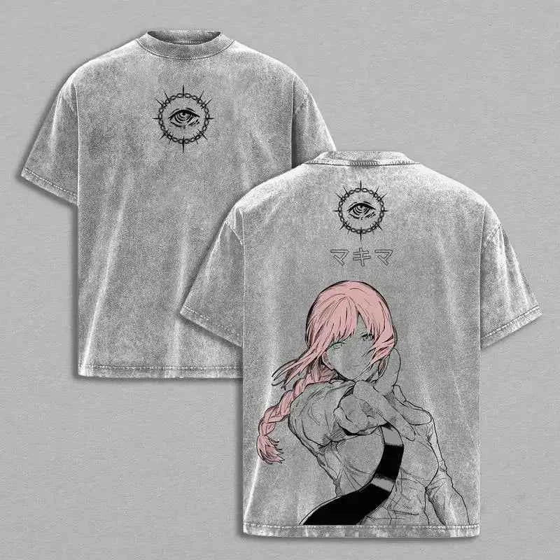 Chainsaw Man Makima Harajuku Washed Tee