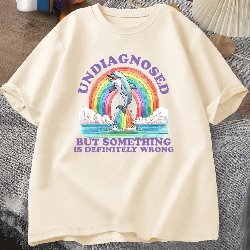 Undiagnosed But Something Is Definitely Wrong — Women's Humor Tee - Neon Districts