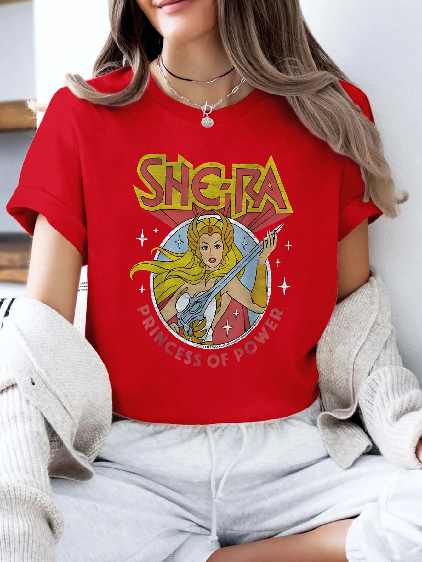 She-Ra Princess of Power — Oversized Graphic Fan Tee - Neon Districts