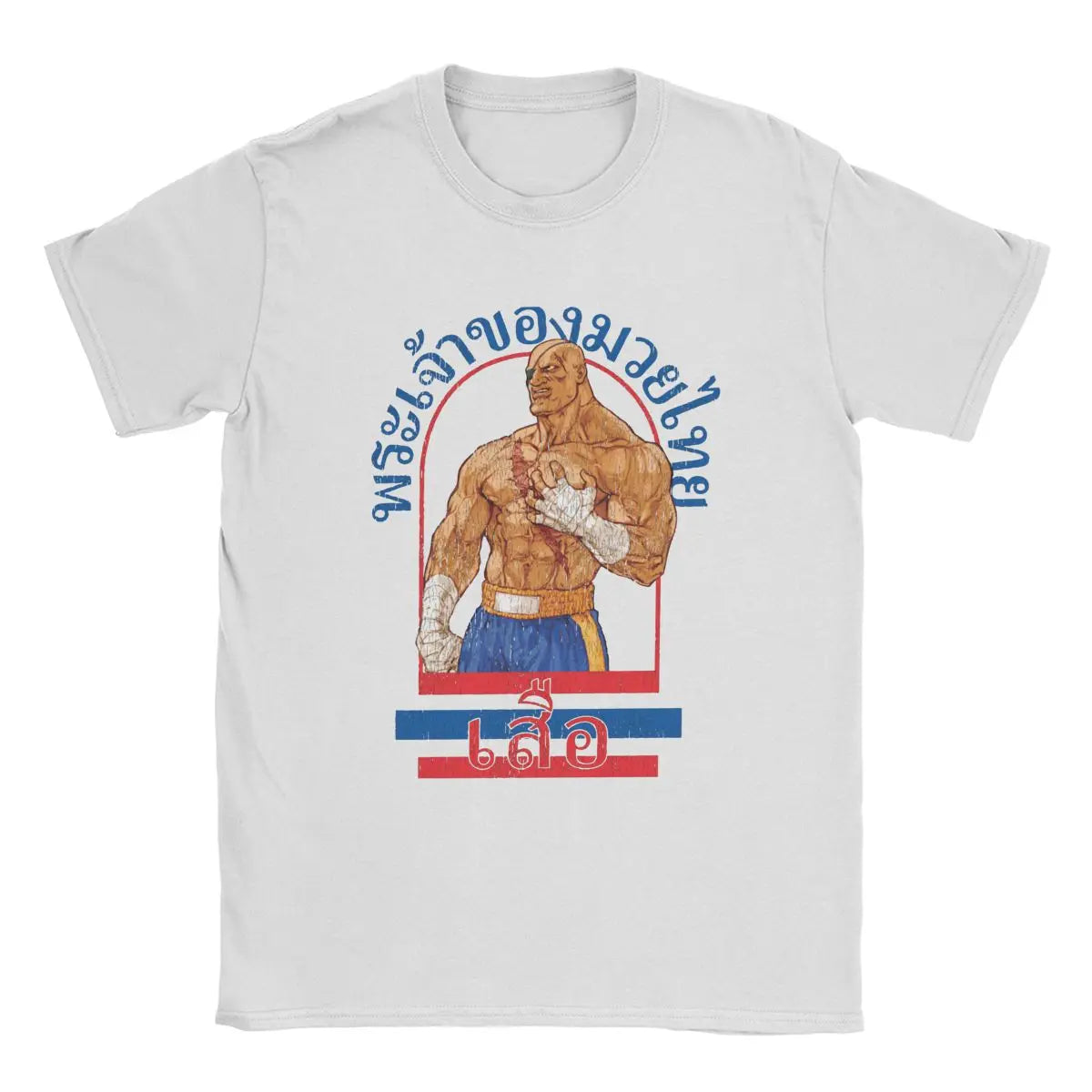 Sagat — God of Muay Thai Street Fighter Gym Tee - Neon Districts