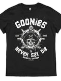The Goonies — Never Say Die Retro Skull Tee