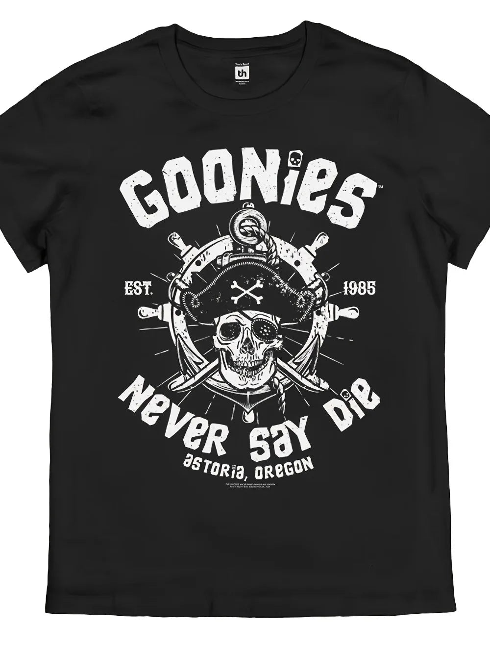 The Goonies — Never Say Die Retro Skull Tee