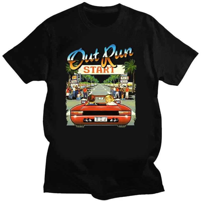 Out Run — 90s Vintage Japan Arcade Tee - Neon Districts