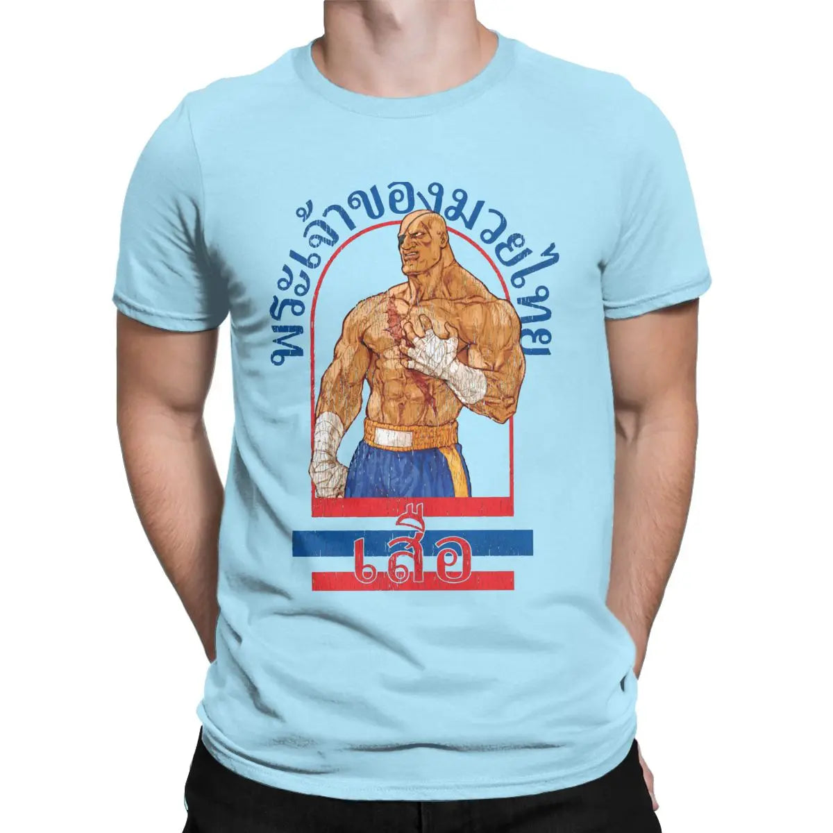 Sagat — God of Muay Thai Street Fighter Gym Tee - Neon Districts