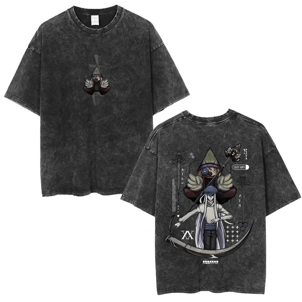 Hunter x Hunter Phantom Troupe Tee – Hisoka Oversized Washed
