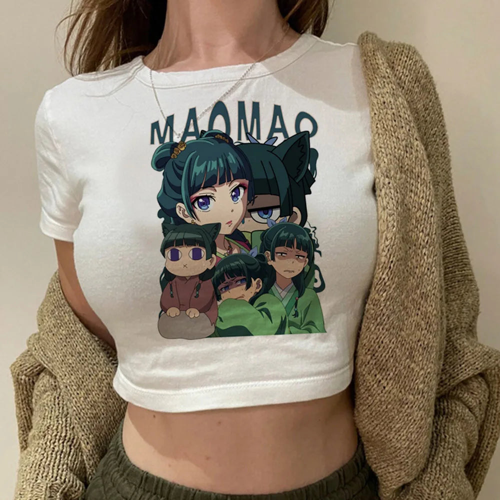Apothecary Diaries Maomao Y2K Crop Top – Babydoll Harajuku Tee