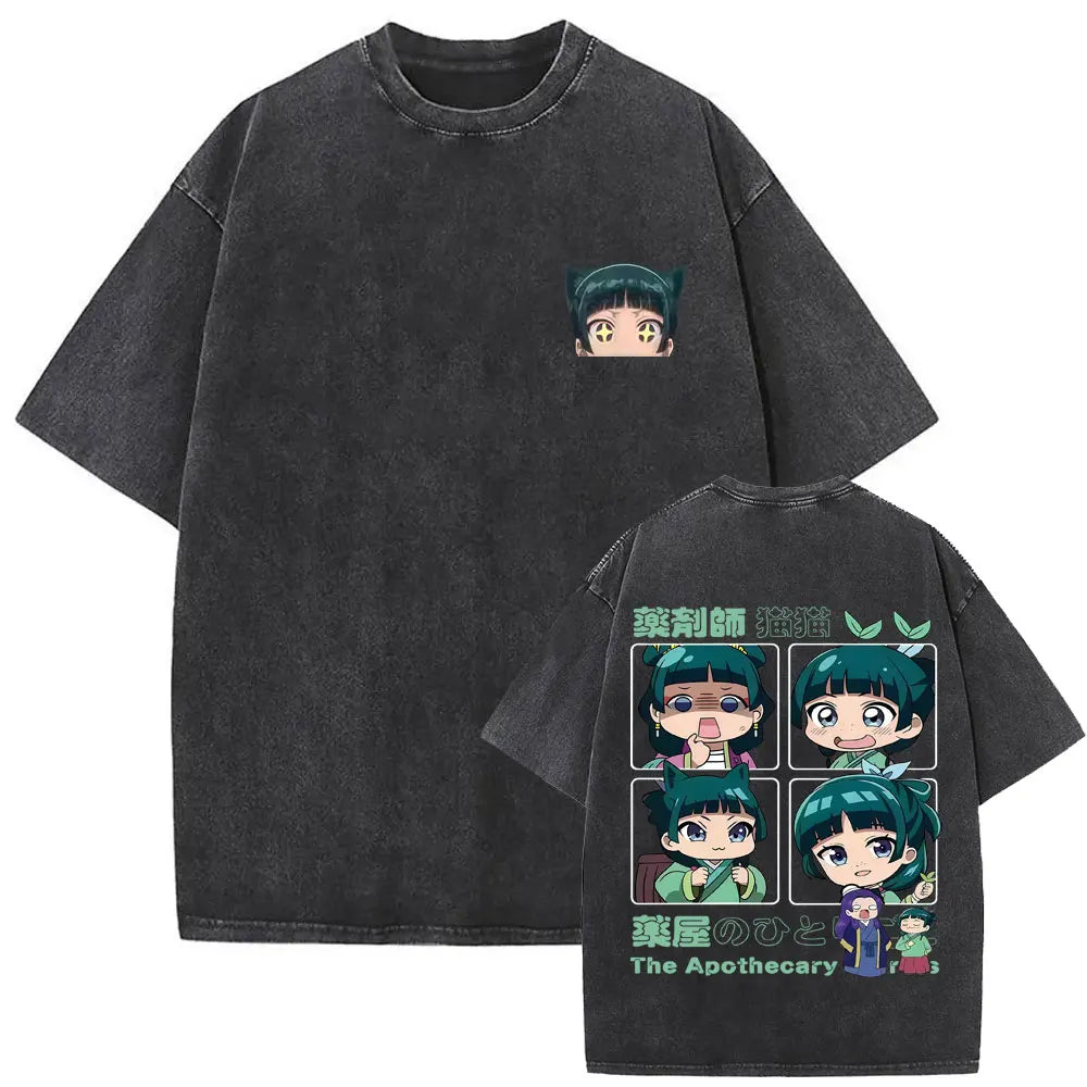 Apothecary Diaries Maomao Vintage Washed Tee – Manga Graphic