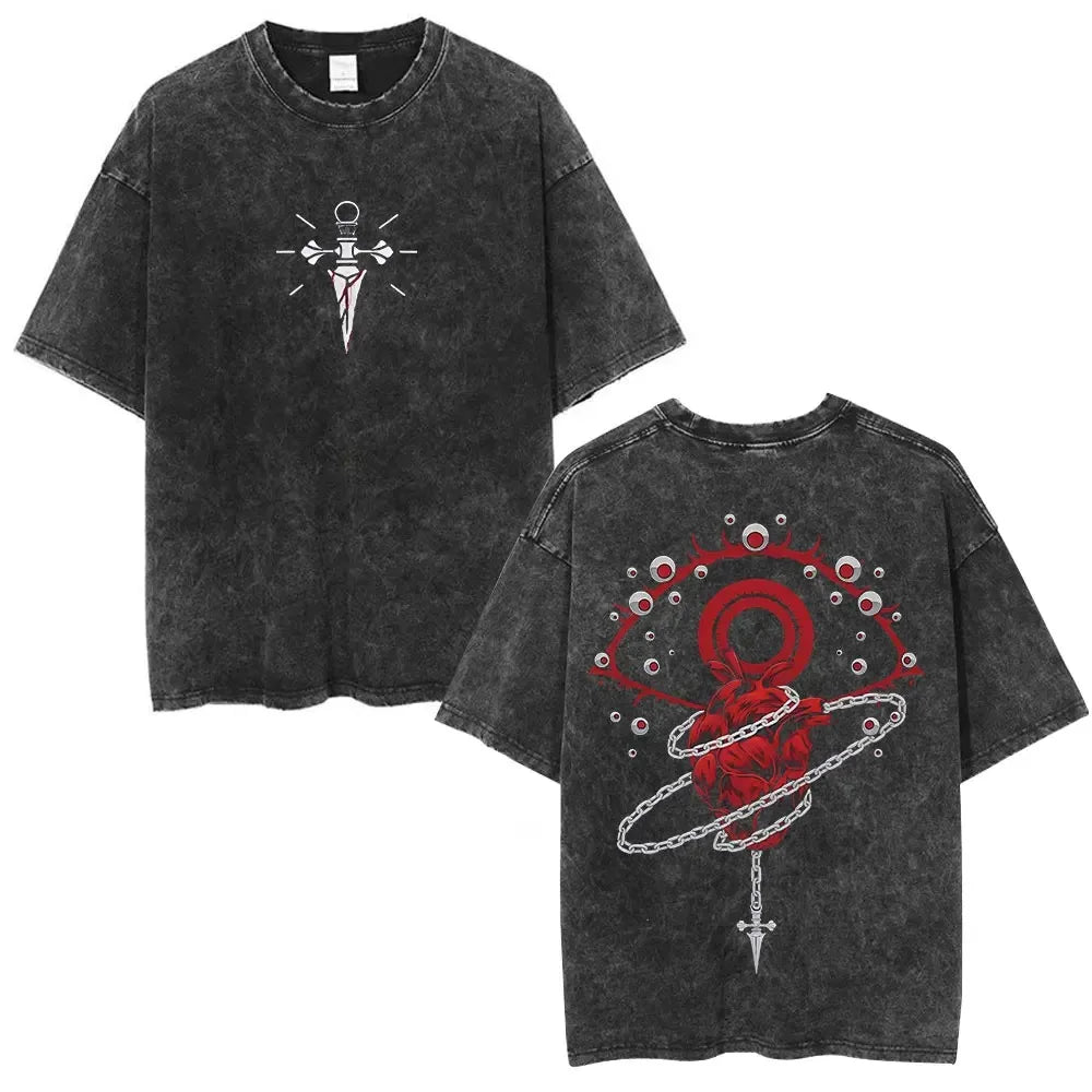 Hunter x Hunter Phantom Troupe Tee – Hisoka Oversized Washed