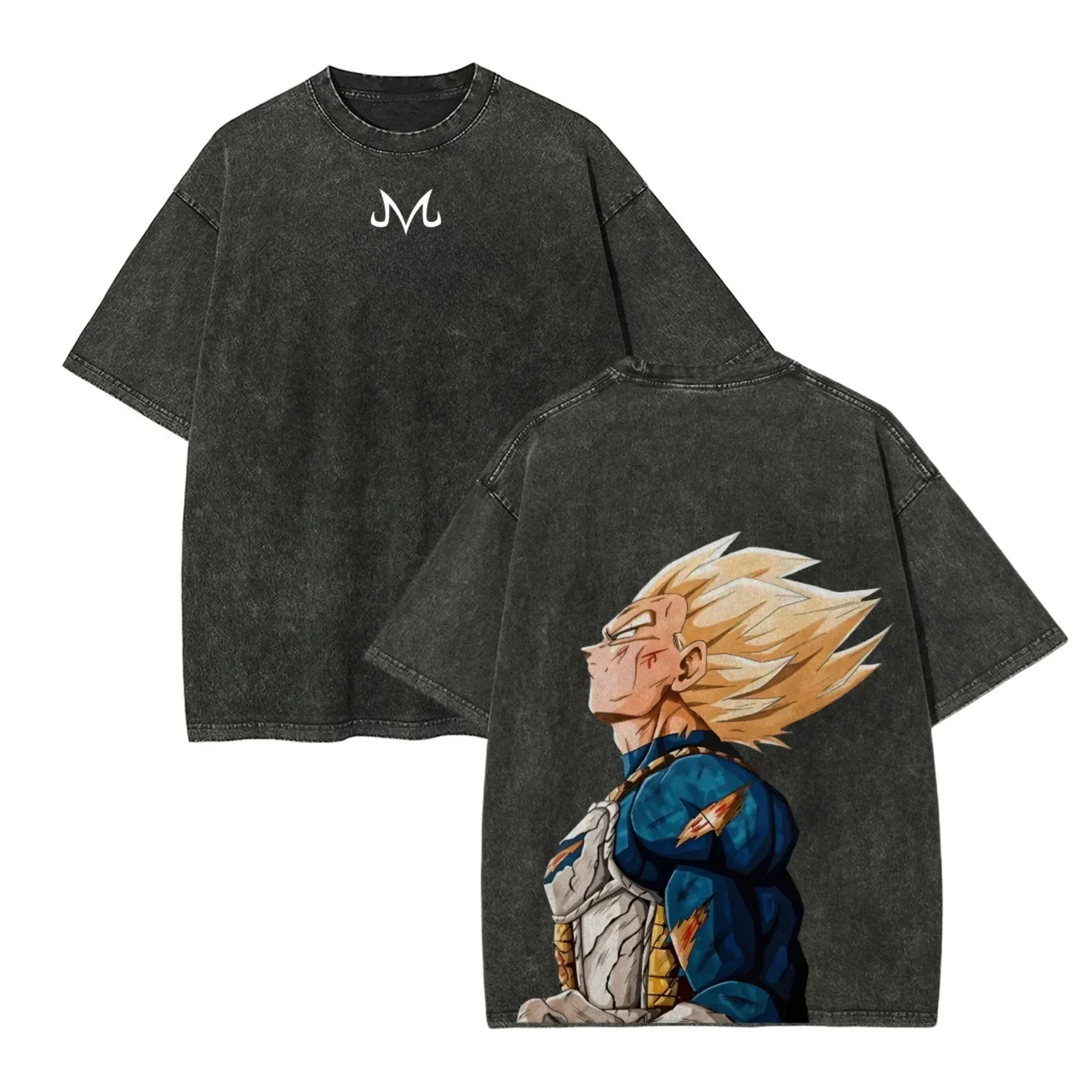 Dragon Ball Z Vegeta Vintage Wash Tee – Harajuku Sports Fit