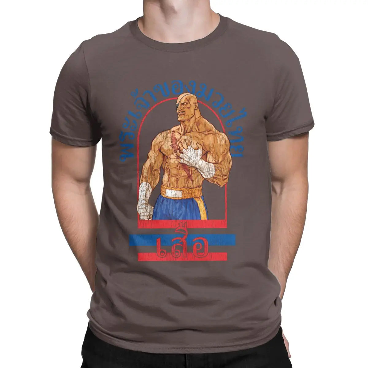 Sagat — God of Muay Thai Street Fighter Gym Tee - Neon Districts