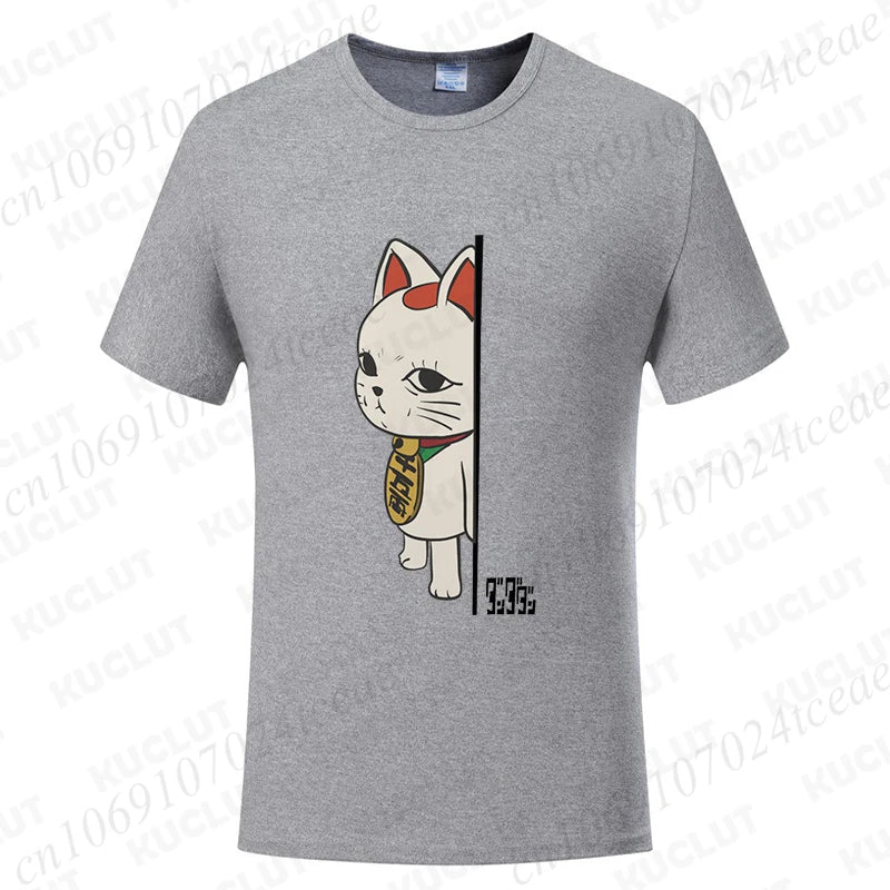 Dandadan Turbo Granny Cat Tee - Kawaii Anime Manga Shirt for Cat Lovers - Neon Districts