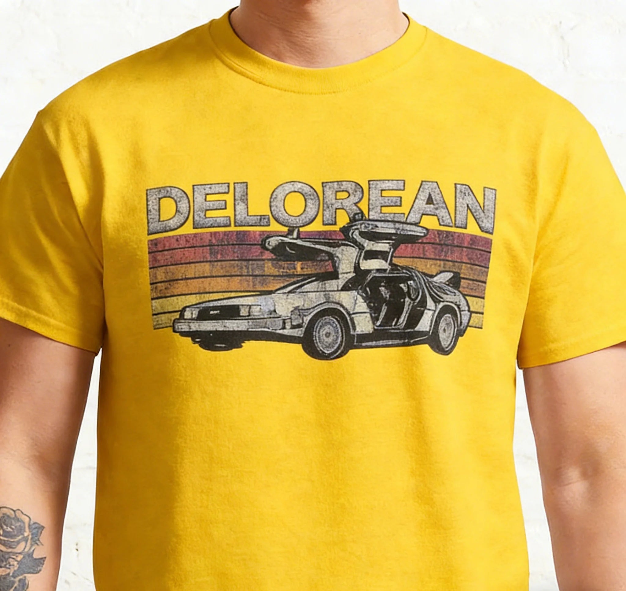 Delorean T shirt - Color Cotton Tshirt-JCS 3