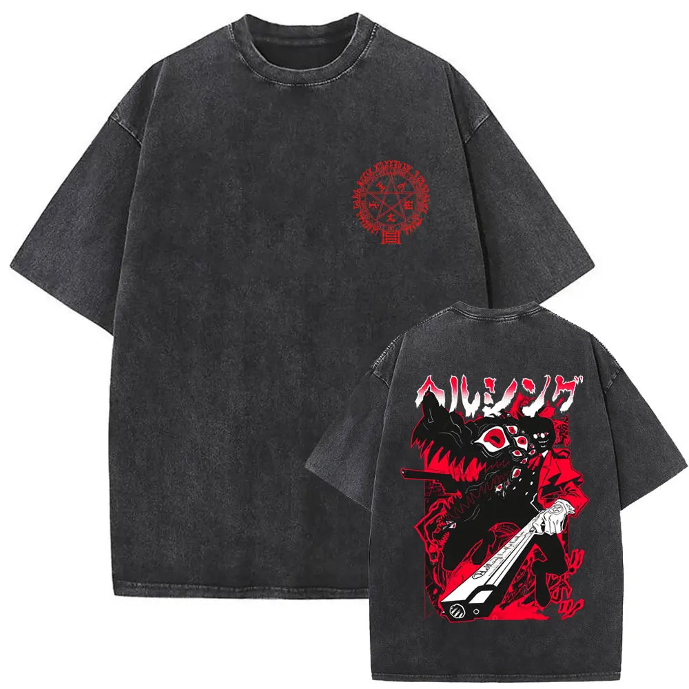 Hellsing Alucard Vintage Tee – Double-Sided 90s Oversized Shirt