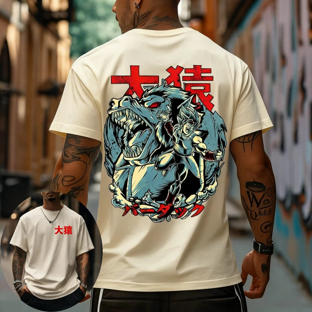 Dragon Ball Goku & Bardock Graphic Tee – Great Ape Anime Shirt