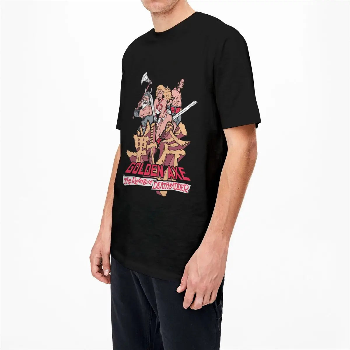 Golden Axe — Sega Arcade Beat-Em-Up Vintage Tee - Neon Districts
