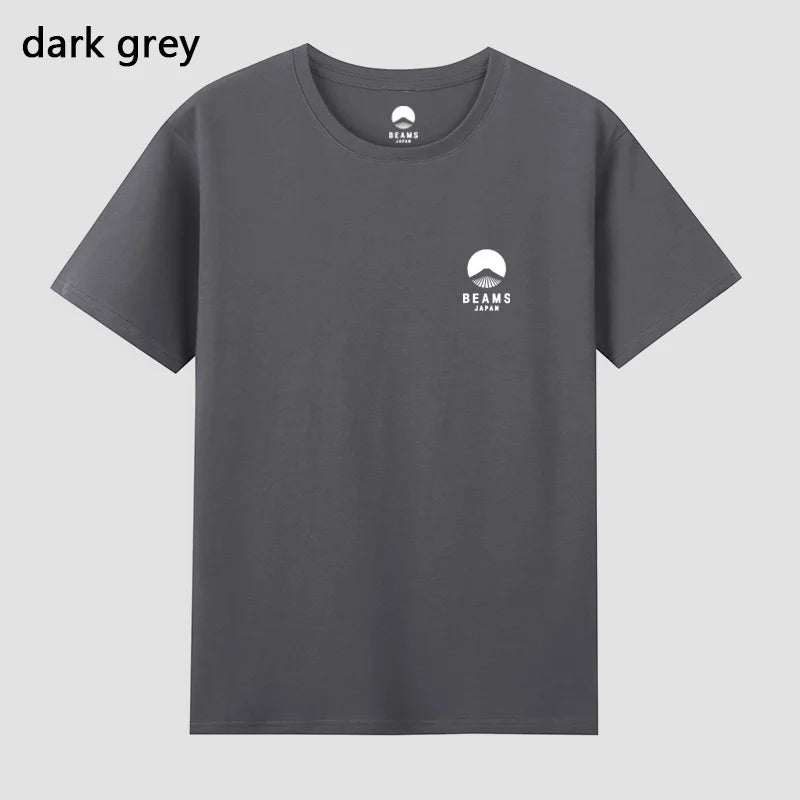 Mount Fuji — Embroidered Logo Japan Cotton Tee - Neon Districts