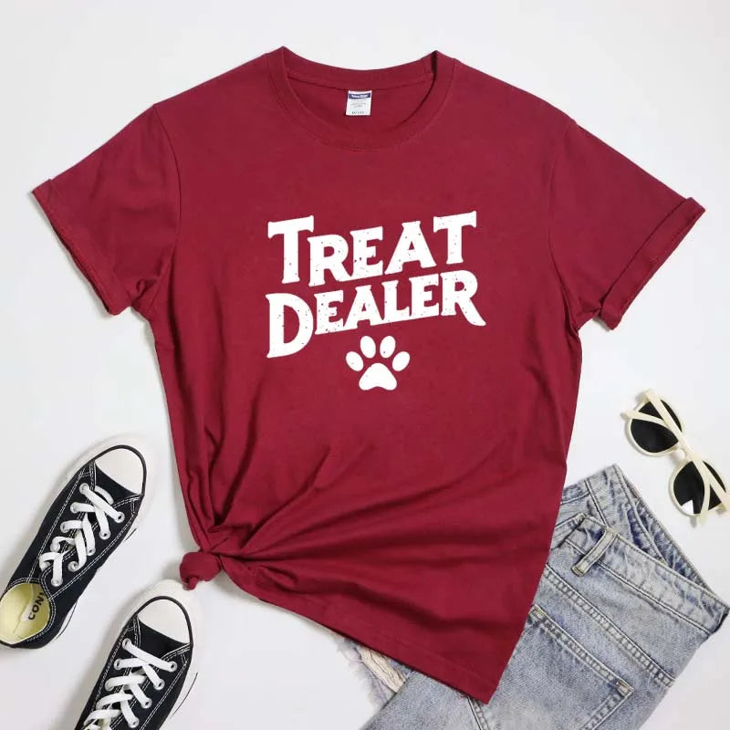Treat Dealer Dog Mom Tee - Neon Districts