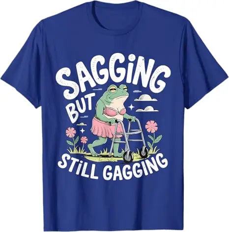 Sagging But Still Gagging — Frog Meme Women's Fashion Tee - Neon Districts