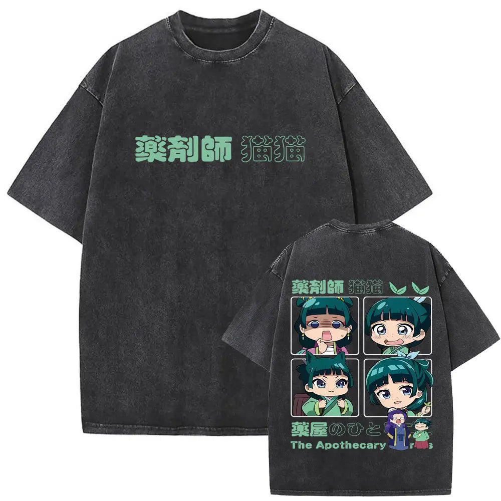 Apothecary Diaries Maomao Vintage Washed Tee – Manga Graphic