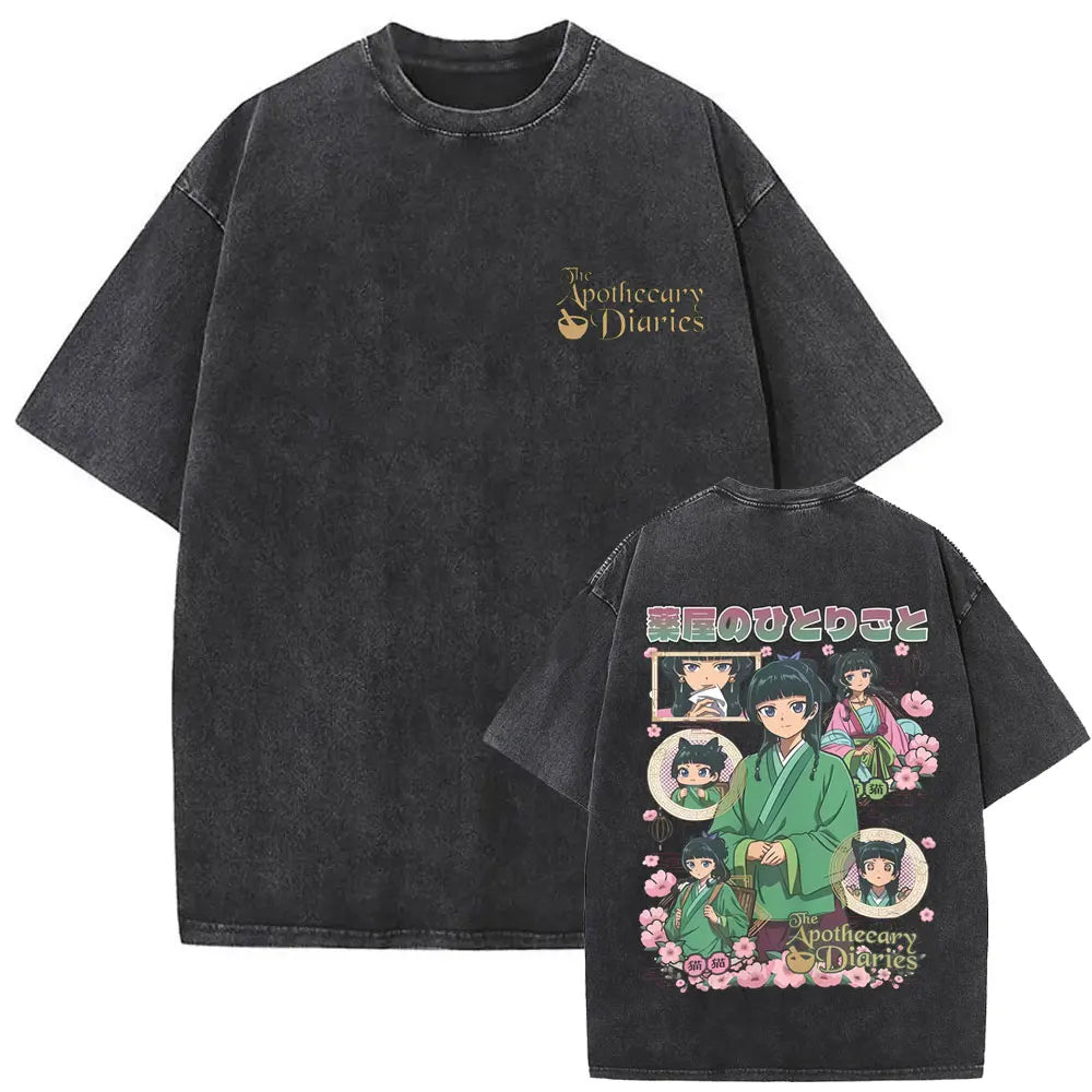 Apothecary Diaries Maomao Vintage Washed Tee – Manga Graphic