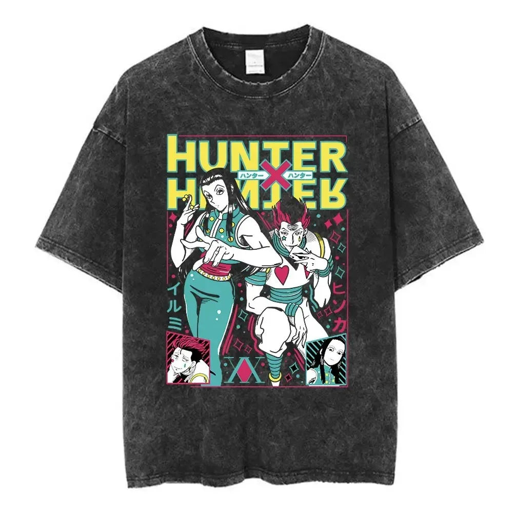 Hunter x Hunter Phantom Troupe Tee – Hisoka Oversized Washed