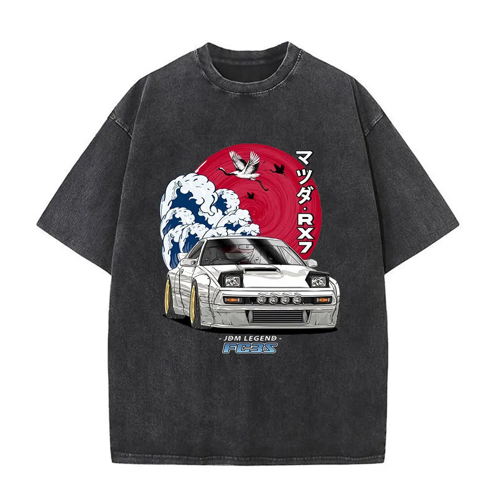 Initial D — AE86 Drift Washed Oversized Tee