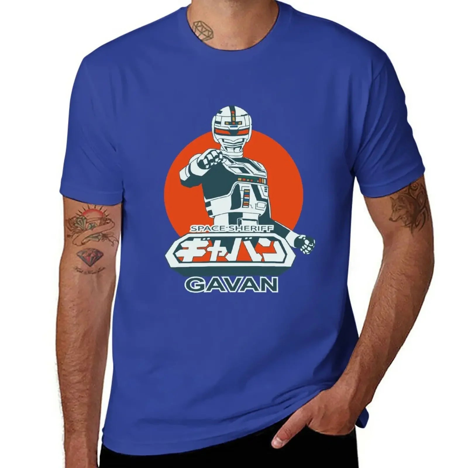 Space Sheriff Gavan — Vintage Tokusatsu Oversized Graphic Tee - Neon Districts