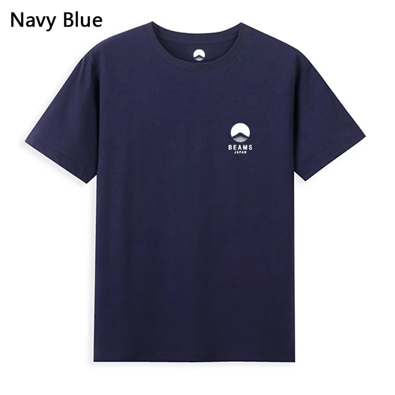 Mount Fuji — Embroidered Logo Japan Cotton Tee - Neon Districts