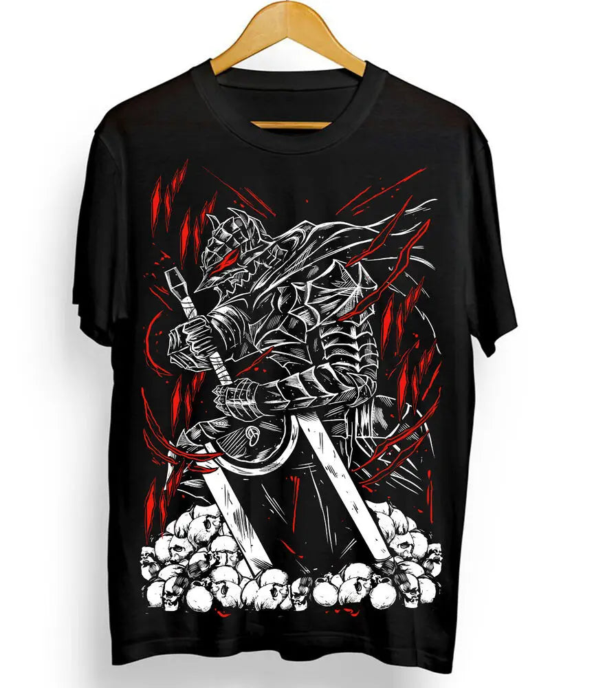 Berserk Guts Manga Strip Tee – Berserker Armour Black Shirt