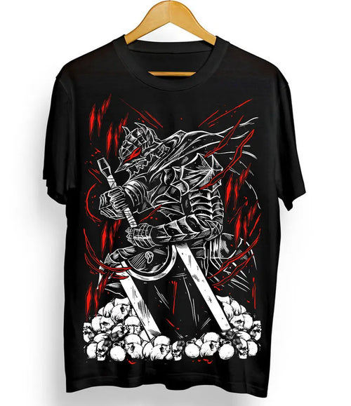 Berserk Guts Manga Strip Tee – Berserker Armour Black Shirt