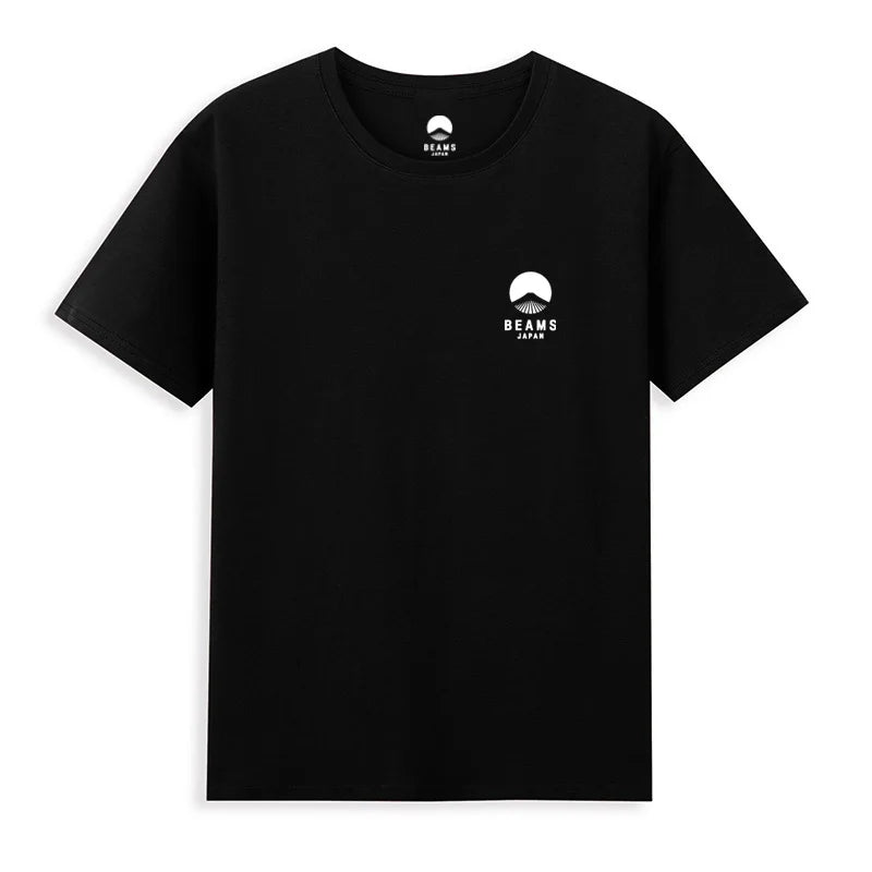 Mount Fuji — Embroidered Logo Japan Cotton Tee - Neon Districts