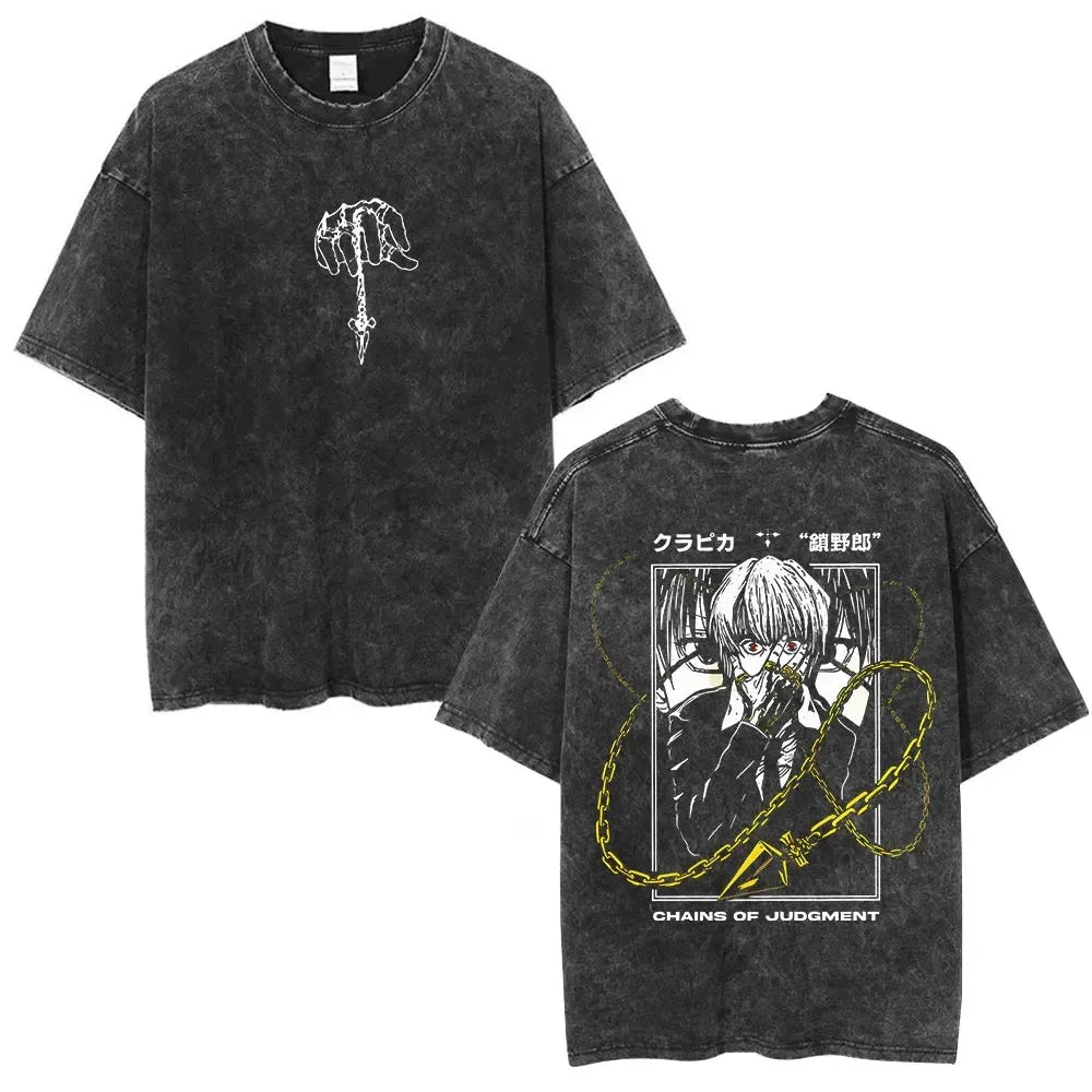 Hunter x Hunter Phantom Troupe Tee – Hisoka Oversized Washed