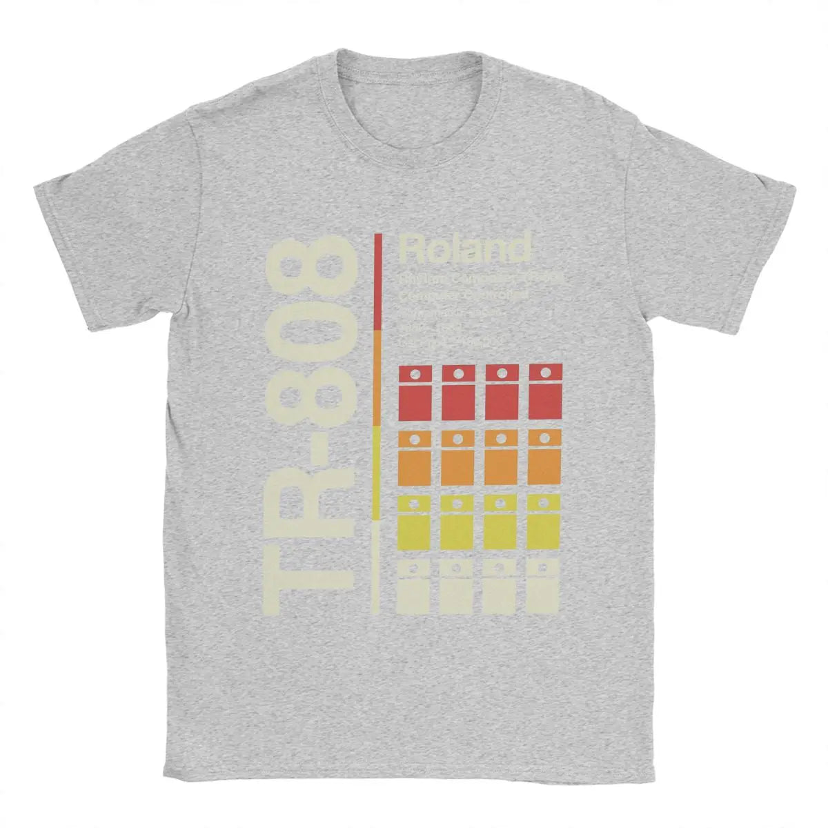Roland TR-808 — Vertical Drum Machine Graphic Tee - Neon Districts