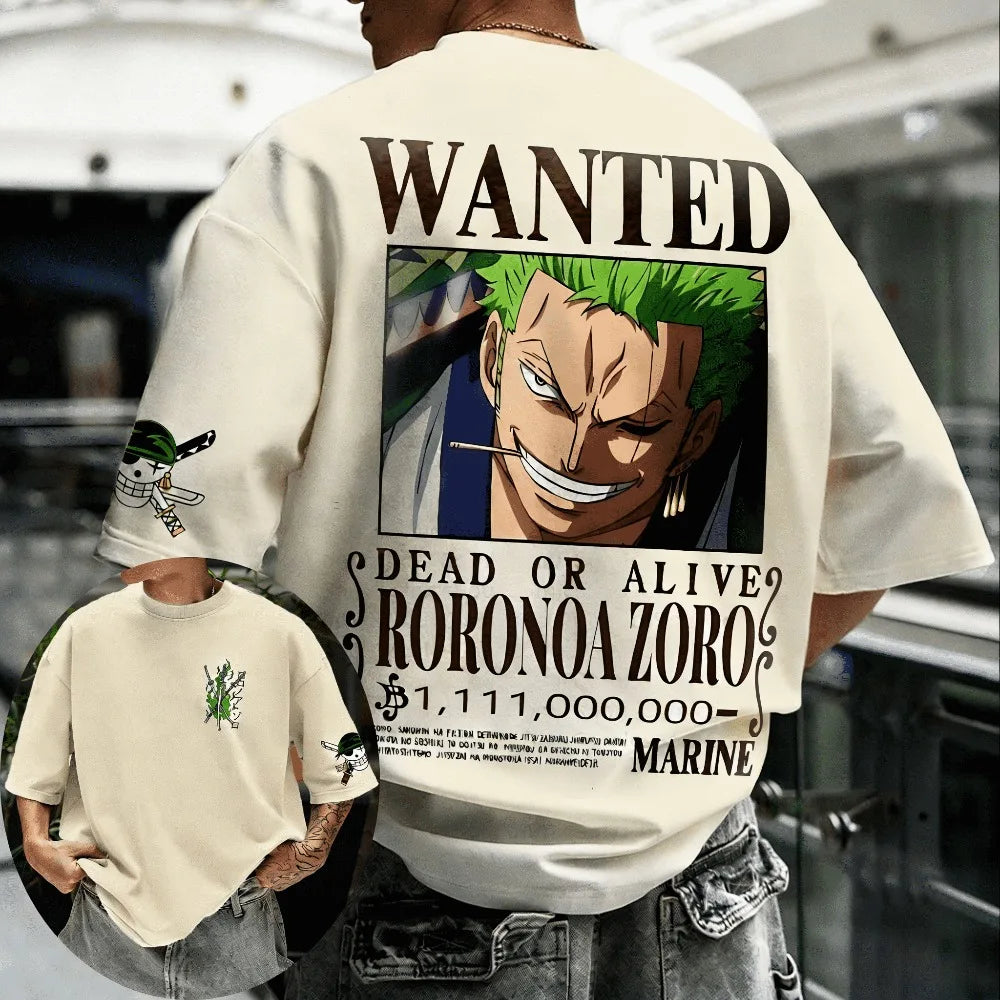 One Piece Roronoa Zoro Harajuku Tee - Neon Districts